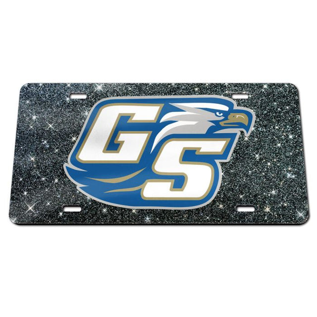 Placas de matrícula clásicas de acrílico con fondo brillante de Georgia Southern Eagles