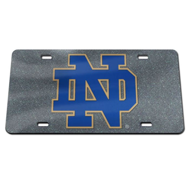 Notre Dame Fighting Irish GLITTER Acrylic Classic License Plates