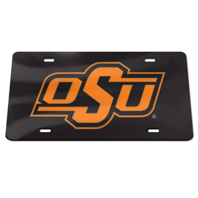 Matrícula especial de acrílico de los Oklahoma State Cowboys