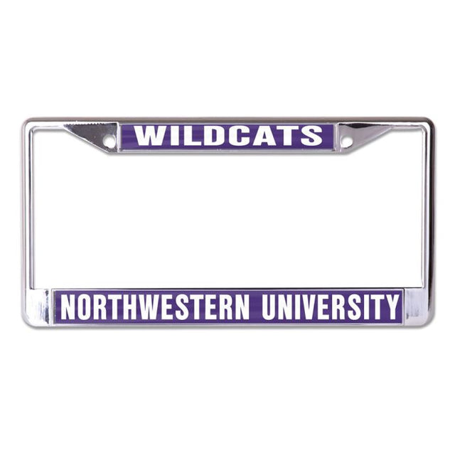 Northwestern Wildcats Lic Plt Frame S/L Printed