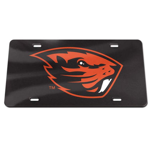 Oregon State Beavers CARBON Acrylic Classic License Plates