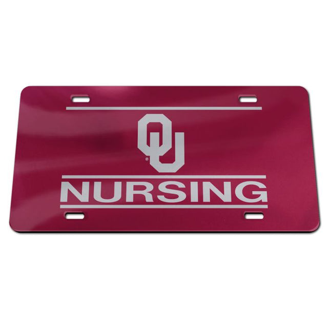 Oklahoma Sooners Acrylic Classic License Plates