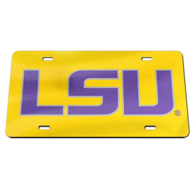 Placas de matrícula clásicas de acrílico de los LSU Tigers