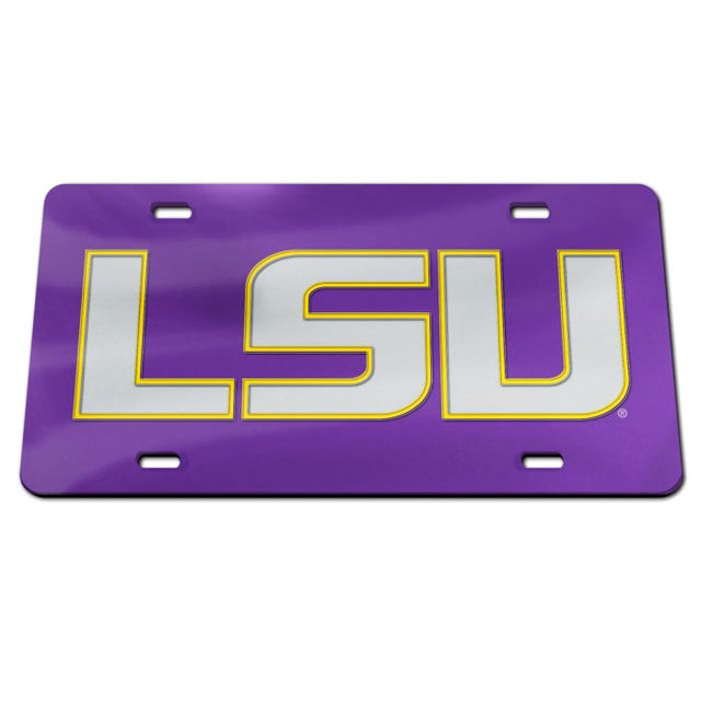 Matrícula especial de acrílico de los LSU Tigers