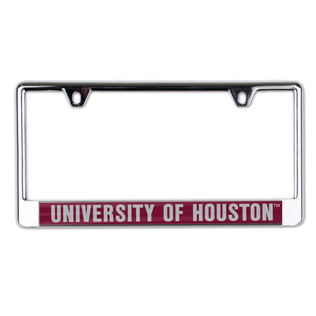 Houston Cougars Lic Plate Frame B/O Printed