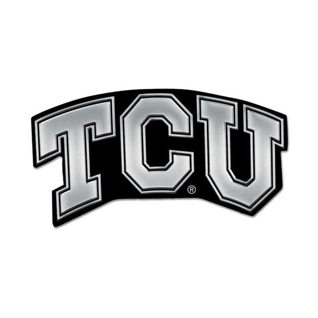 Emblema para automóvil de forma libre cromado de TCU Horned Frogs