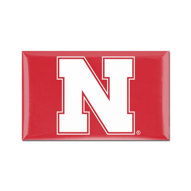 Imanes abovedados de los Nebraska Cornhuskers de 3" x 5"