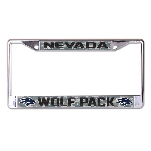 Nevada Wolf Pack CAMO Lic Plt Frame S/L Printed