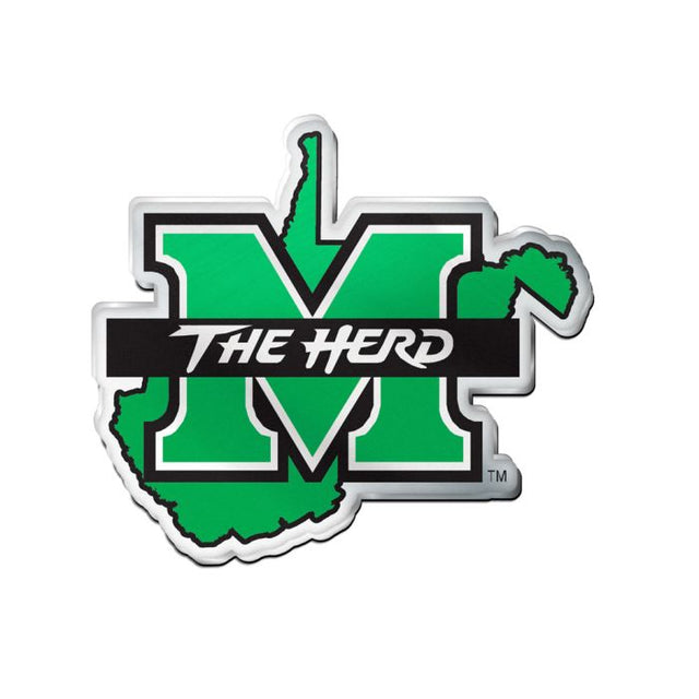 Emblema acrílico para automóvil del estado de Marshall Thundering Herd