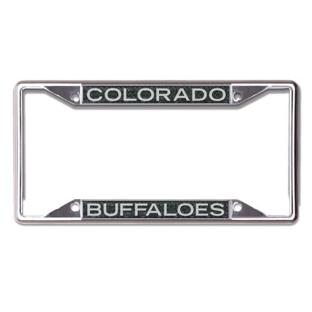 Colorado Buffaloes GLITTER BACKGROUND Lic Plt Frame S/S Printed