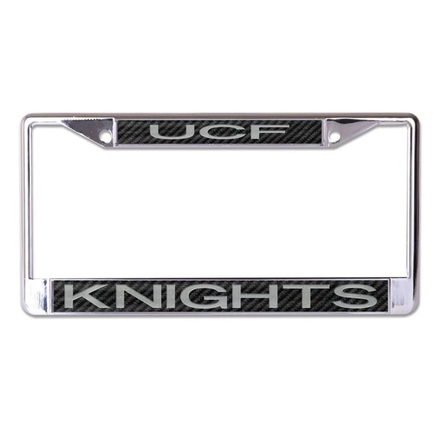 UCF Knights CARBON Lic Plt Frame S/L Printed