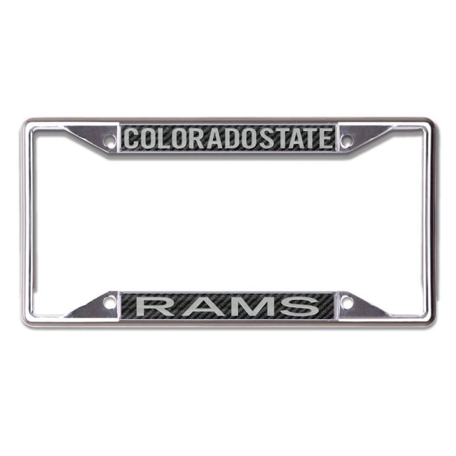 Cuadro de acero inoxidable con licencia de Colorado State Rams CARBON Plt impreso