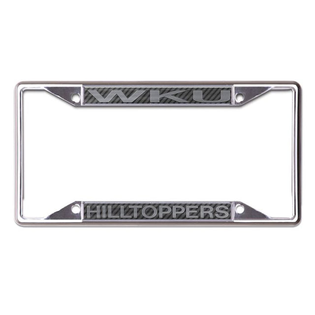 Cuadro de acero inoxidable con licencia de carbono Hilltoppers de Western Kentucky impreso