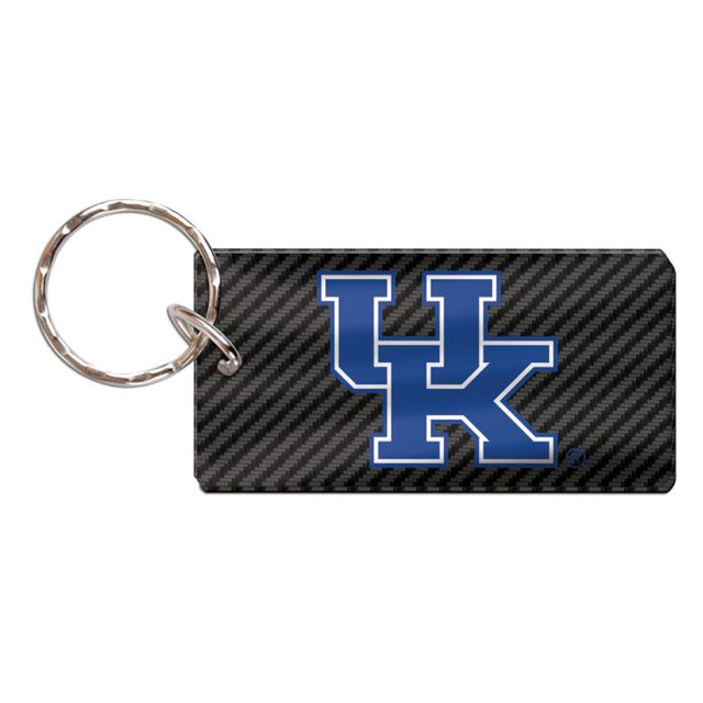 Llavero rectangular de carbono de Kentucky Wildcats