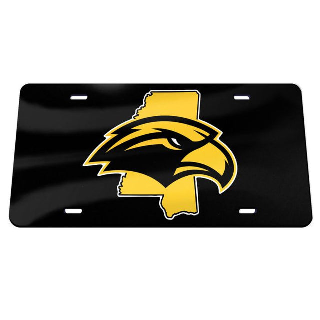 Matrícula especial de acrílico del estado de Southern Miss Golden Eagles