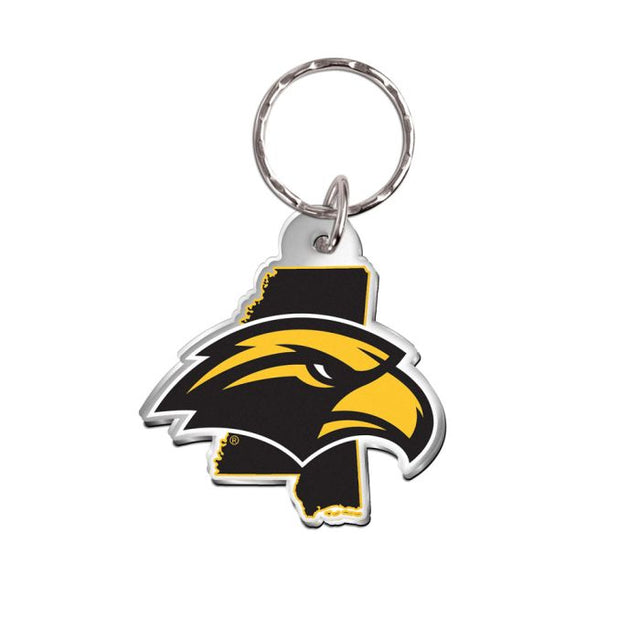 Llavero de forma libre de los Southern Miss Golden Eagles