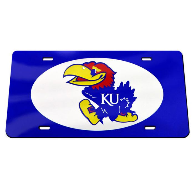 Kansas Jayhawks Acrylic Classic License Plates