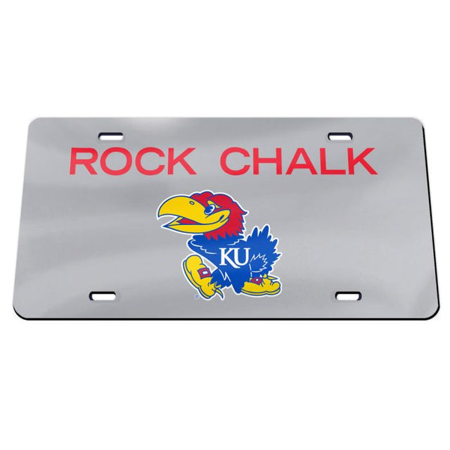 Kansas Jayhawks Specialty Acrylic License Plate