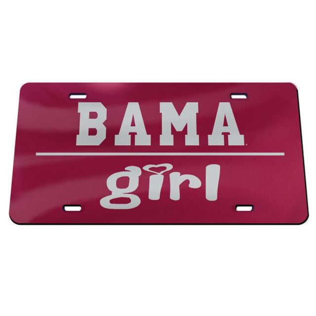 Alabama Crimson Tide Acrylic Classic License Plates