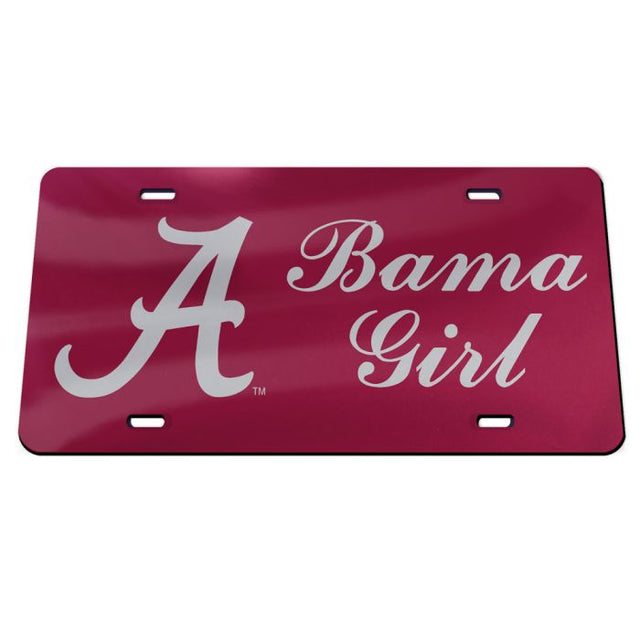 Alabama Crimson Tide Acrylic Classic License Plates