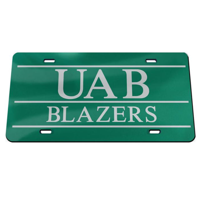 Alabama at Birmingham Blazers Specialty Acrylic License Plate