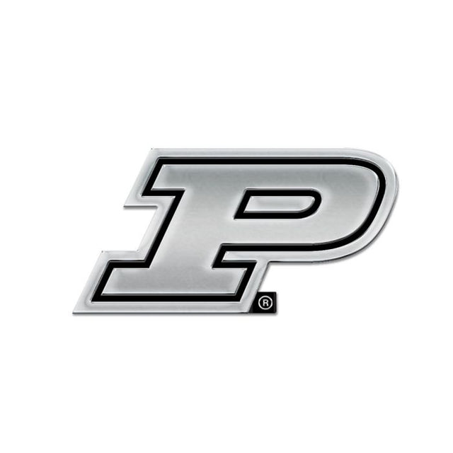 Purdue Boilermakers Chrome Free Form Auto Emblem