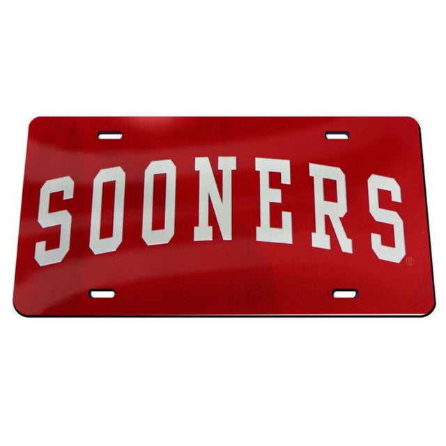 Oklahoma Sooners Acrylic Classic License Plates