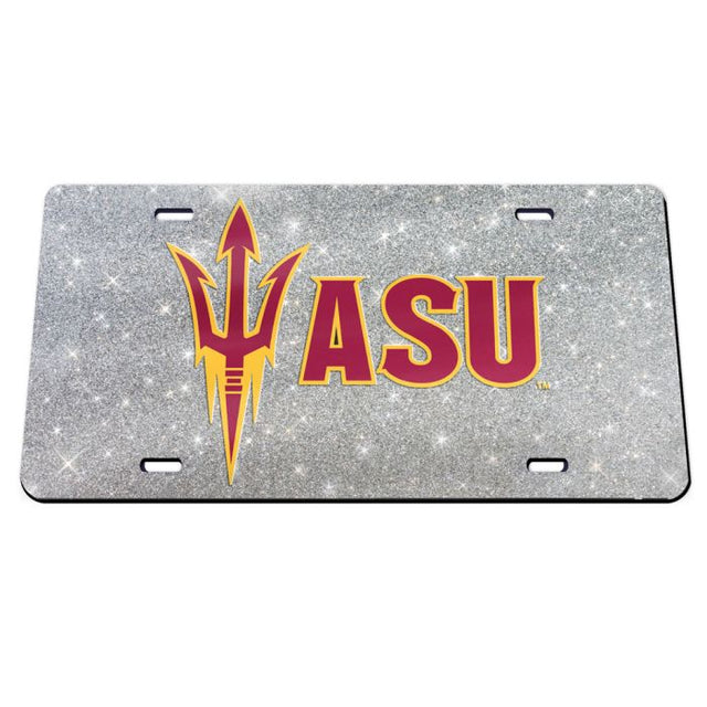 Arizona State Sun Devils GLITTER BACKGROUND Acrylic Classic License Plates