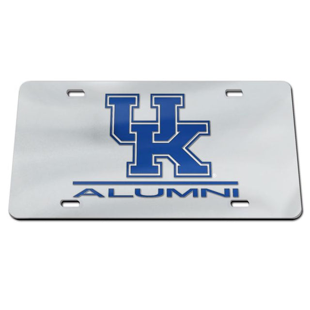 Matrícula acrílica especial ALUMNI de Kentucky Wildcats