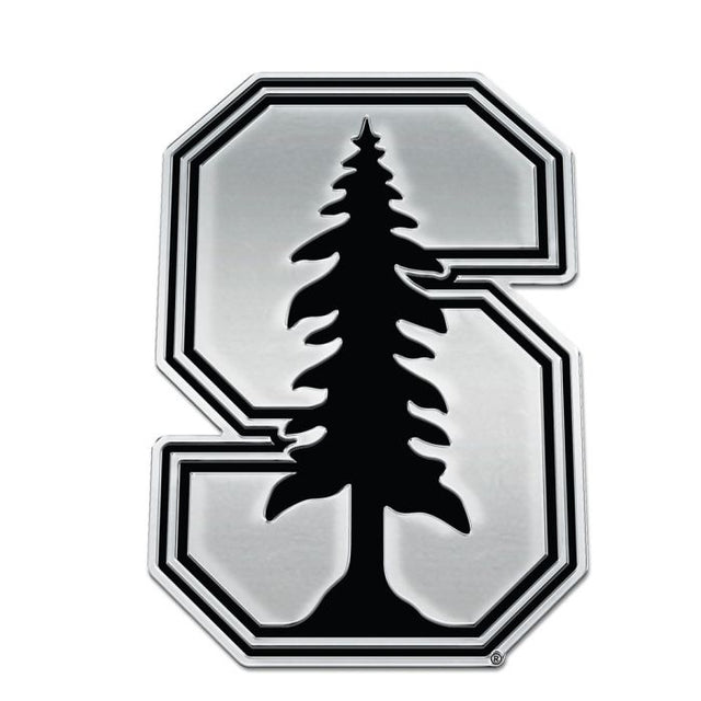 Emblema cromado de forma libre para automóvil Stanford Cardinal