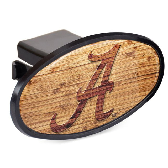 Alabama Crimson Tide WOOD Oval 2" Hitch Receiver