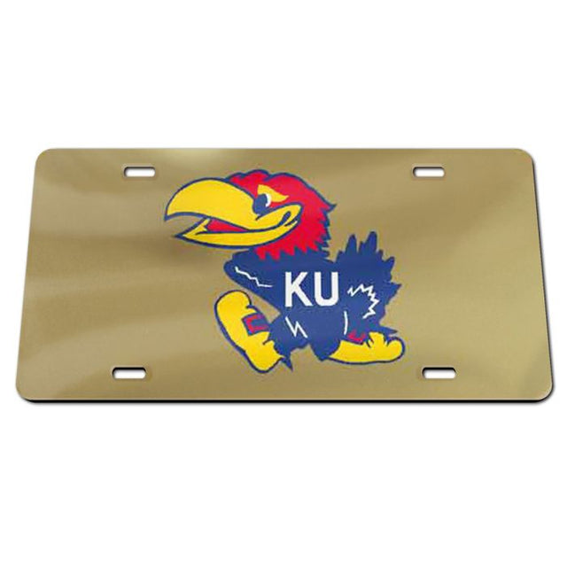 Kansas Jayhawks Acrylic Classic License Plates