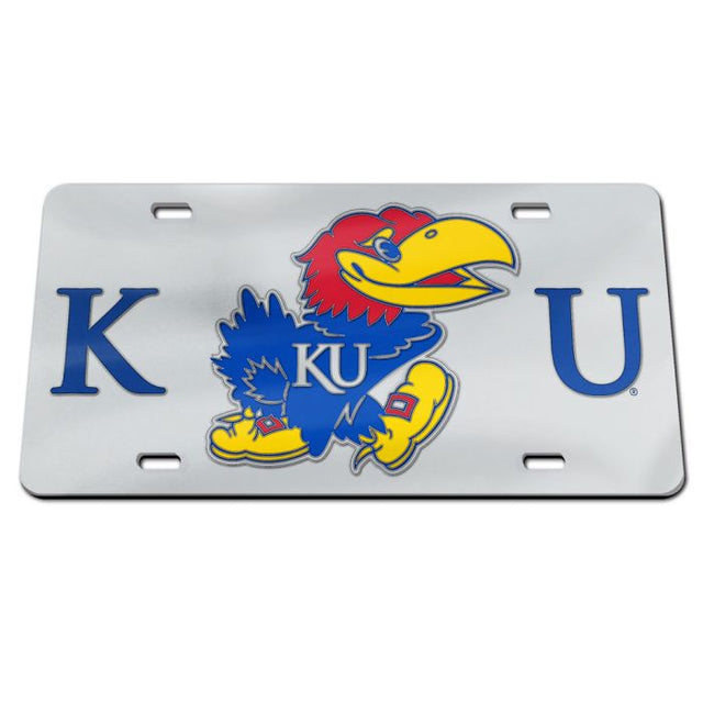 Kansas Jayhawks Specialty Acrylic License Plate