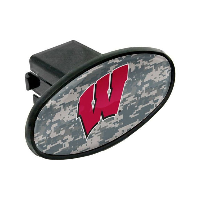 Wisconsin Badgers CAMO Oval 2" Hitch Receiver