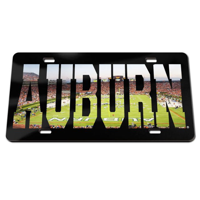 Matrícula especial de acrílico para estadio de los Auburn Tigers