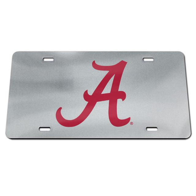 Alabama Crimson Tide STAINLESS STEEL Steel License Plate