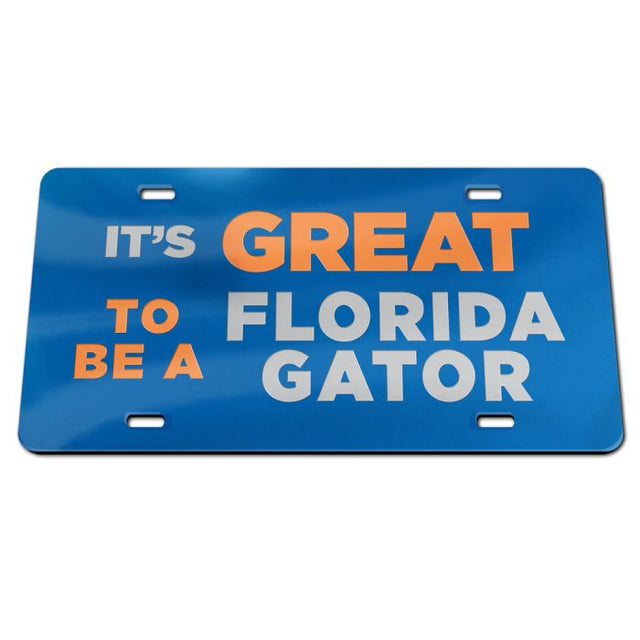 Florida Gators Acrylic Classic License Plates