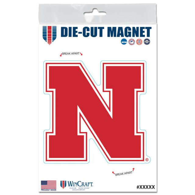 Imanes para exteriores de los Nebraska Cornhuskers, 3" x 5"