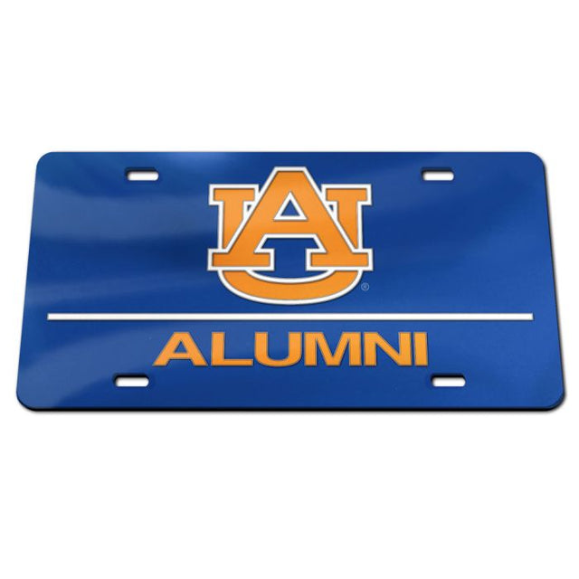 Placas de matrícula clásicas de acrílico de Auburn Tigers