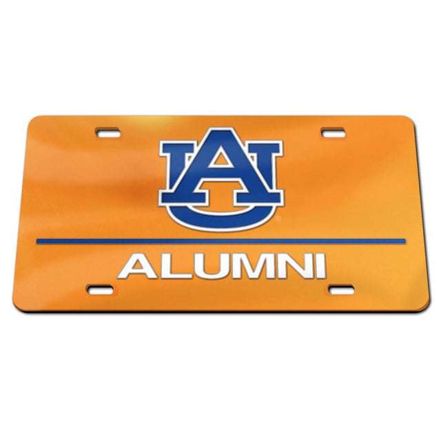 Placas de matrícula clásicas de acrílico de Auburn Tigers