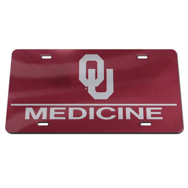 Oklahoma Sooners Acrylic Classic License Plates