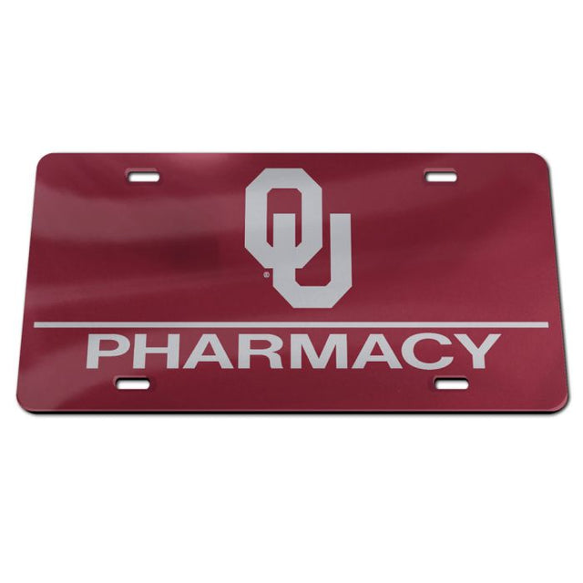 Oklahoma Sooners Acrylic Classic License Plates