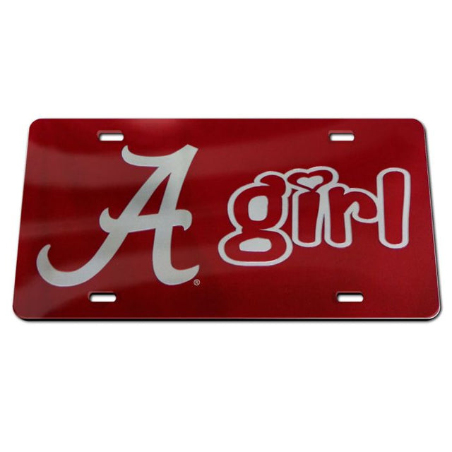 Alabama Crimson Tide Acrylic Classic License Plates