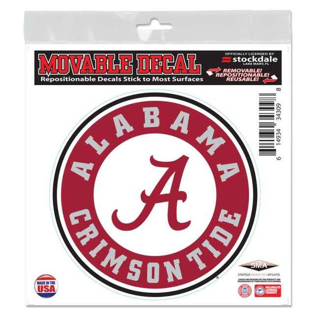 Alabama Crimson Tide All Surface Decal 6" x 6"