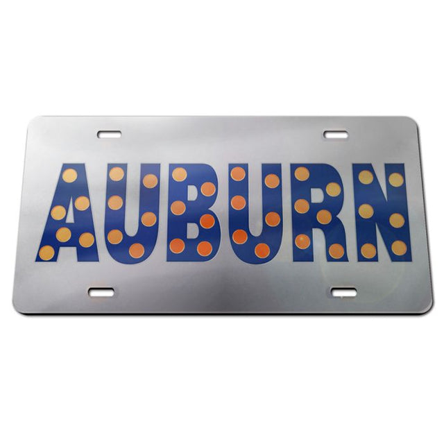 Placas de matrícula clásicas de acrílico DOTS de Auburn Tigers