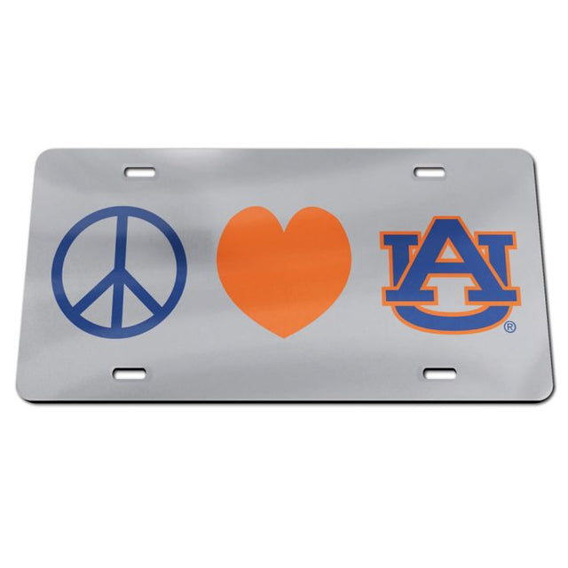 Auburn Tigers Acrylic Classic License Plates