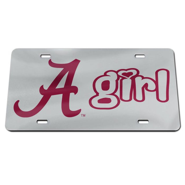 Alabama Crimson Tide Acrylic Classic License Plates