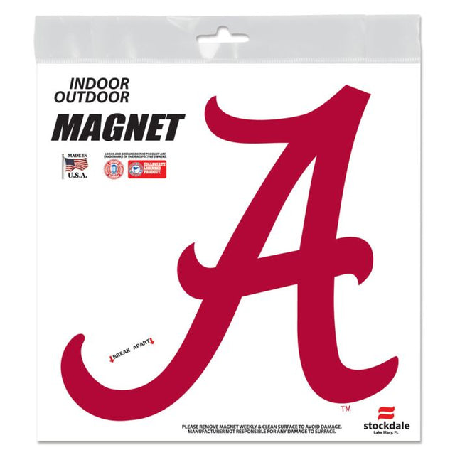 Imanes para exteriores de Alabama Crimson Tide de 6" x 6"