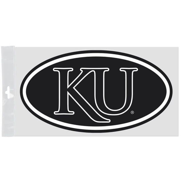 Kansas Jayhawks Window Decals 4" x 7"