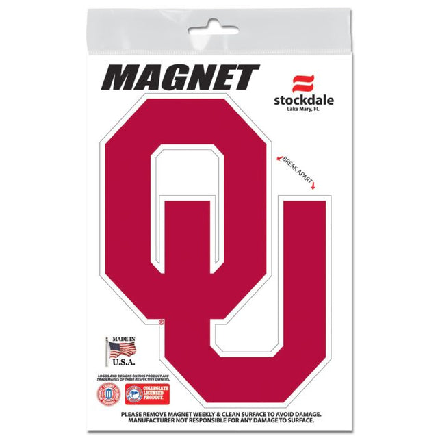 Imanes para exteriores de los Oklahoma Sooners de 3" x 5"